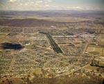 Aerial view of Canberra City and northern suburbs, 1970s