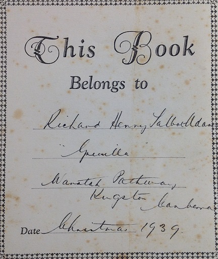 This book Belongs to Dick Adams This book Belongs to Dick Adams
